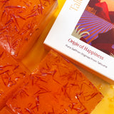 Glaçons au safran Taliorigin – cubes de glace délicatement infusés au safran de Taliouine, issu de la gamme 'Origin of Happiness,' pour rehausser vos boissons d'une touche authentique et luxueuse.
