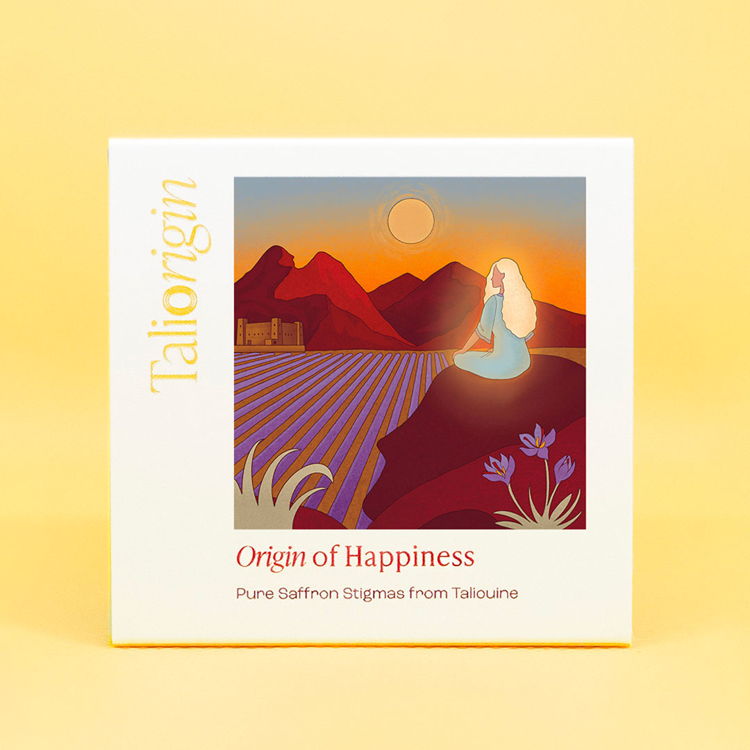 Origin Of Happiness : Stigmates de safran pur de Taliouine, récoltés à la main au cœur du Maroc. Safran d'exception au 10 bienfaits holistiques pour votre bien-être et une touche de luxe dans vos recettes. Certifié BIO et AOP pour une qualité inégalée. Vendu en France